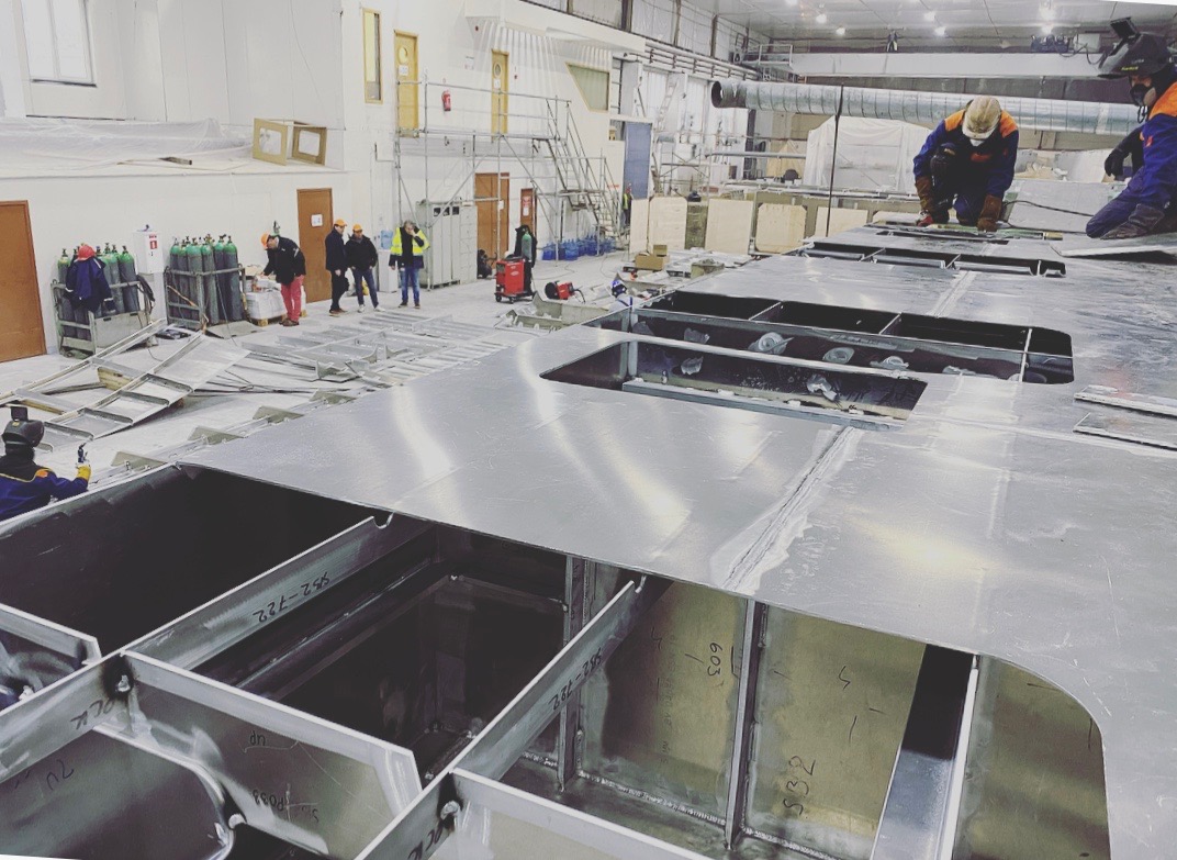 Fabrication — Workshop · First panels
